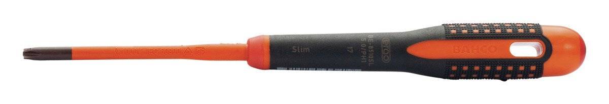 ERGO™-Schraubendreher mit Dreikomponenten-Griff für Schlitz- und Pozidriv-Schrauben, VDE isoliert, SLIM, 6 mm/PH2