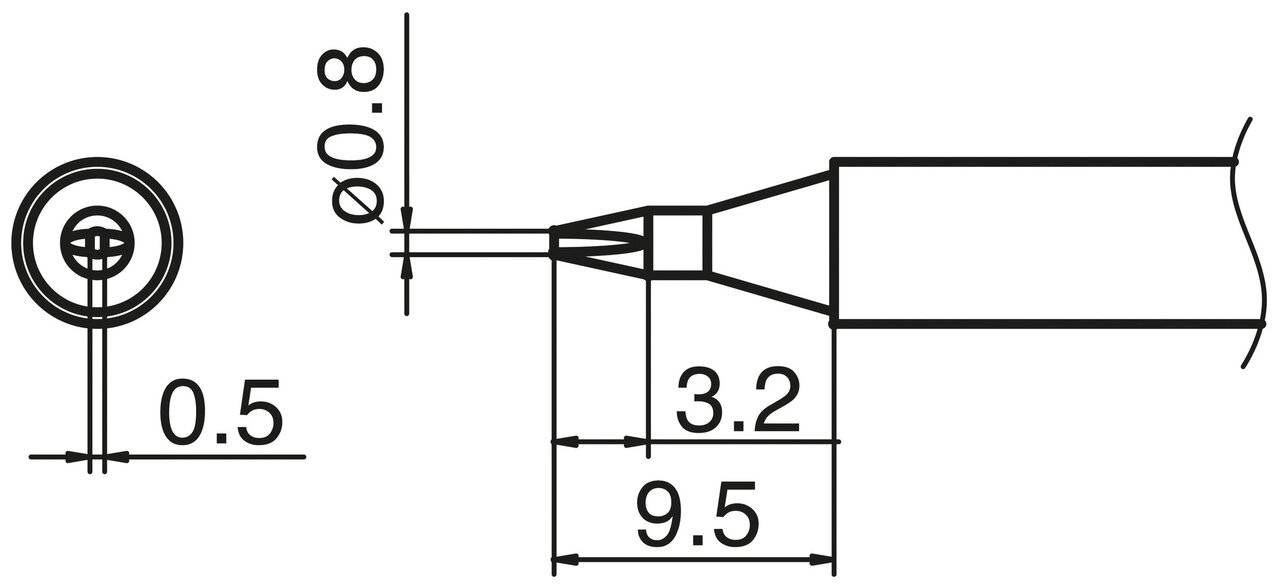 COMPOSIT Lötspitze Format 0.8D