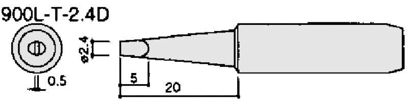 Lötspitze Type L Format 2.4 D