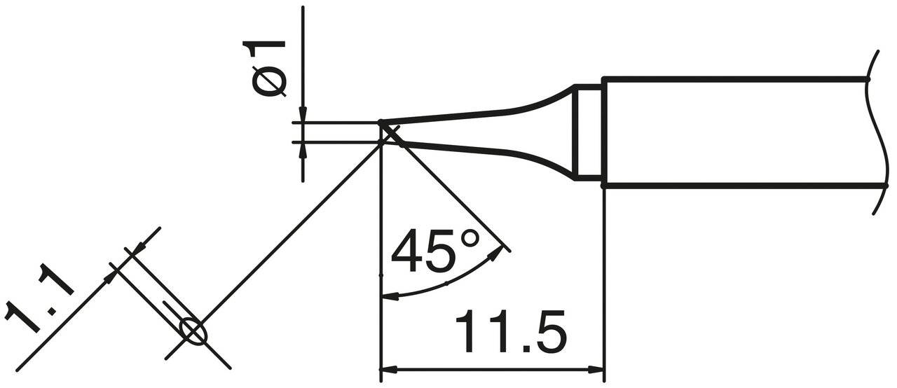 COMPOSIT Lötspitze Format 1BC