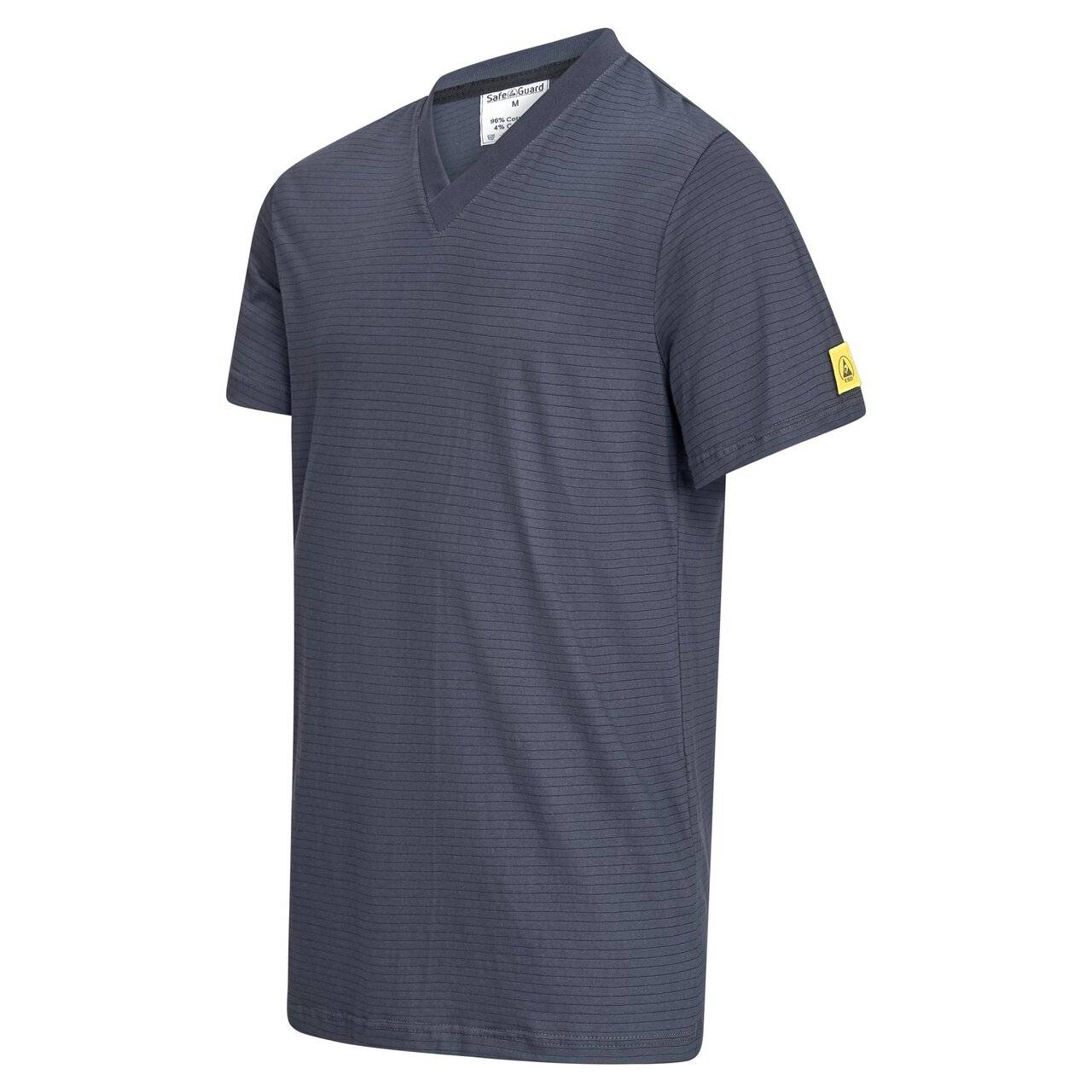 ESD-T-Shirt, V-Ausschnitt, 150g/m², dunkelgrau, L
