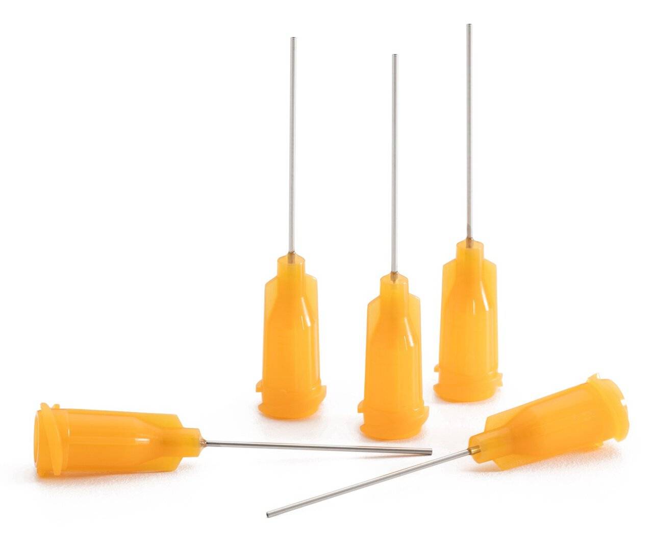 Dosiernadel 1", gerade, Gauge 23, orange, spitzenform gerade