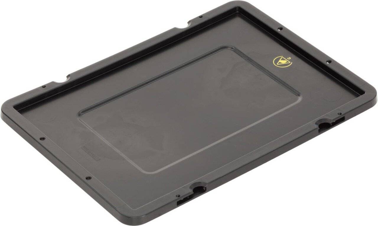 ESD Auflagedeckel BL, schwarz, 400 x 300 mm