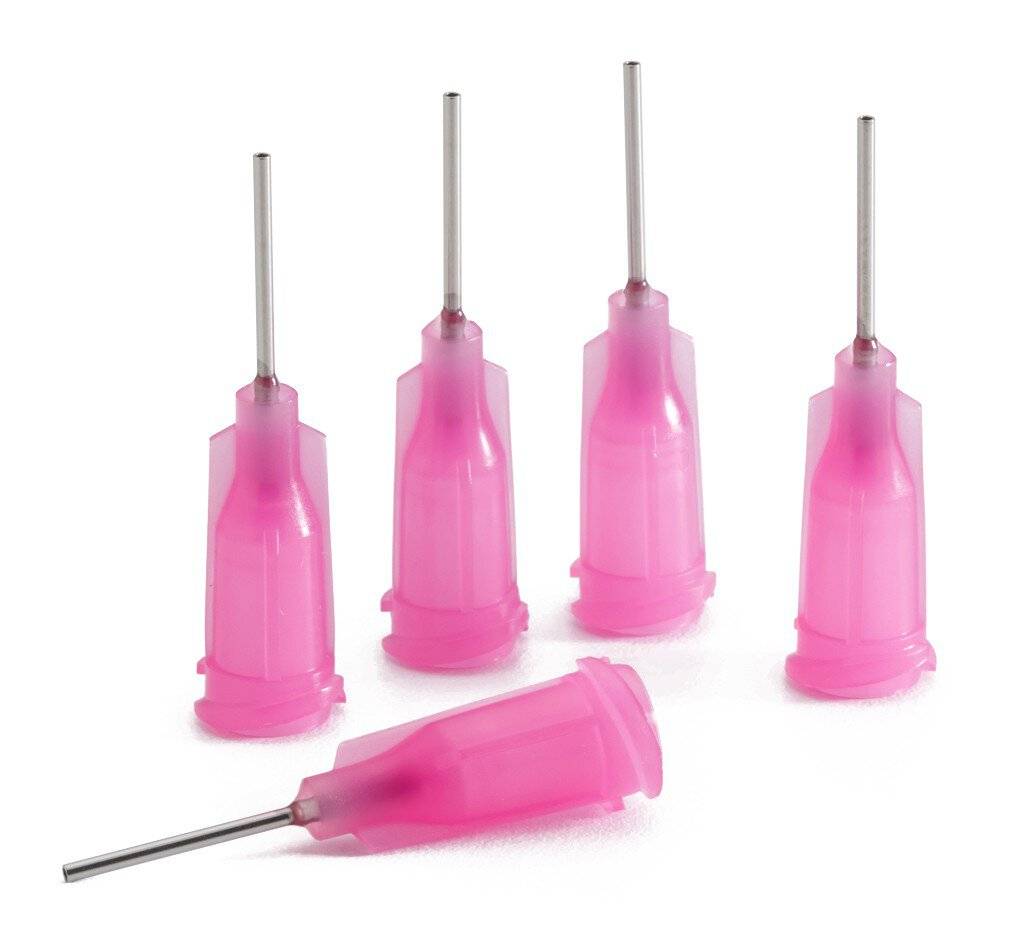 Dosiernadel 0,5", gerade, Gauge 20, pink, gerade