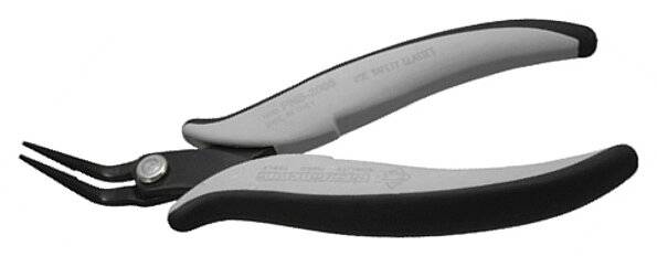 ESD Spitzzange, gebogen/gezahnt/lang, 45°, 152 mm