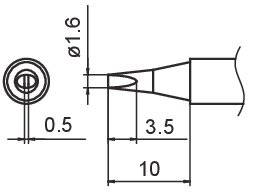COMPOSIT Lötspitze Format 1.6D