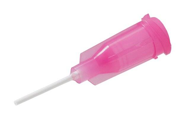 Dosiernadel 0,5", flexibel, Gauge 20, pink, spitzenform flexibel, gerade
