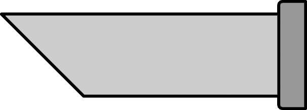 Weller LT DD 45 Lötspitze 45°, kegelstumpfförmig, 4,6mm