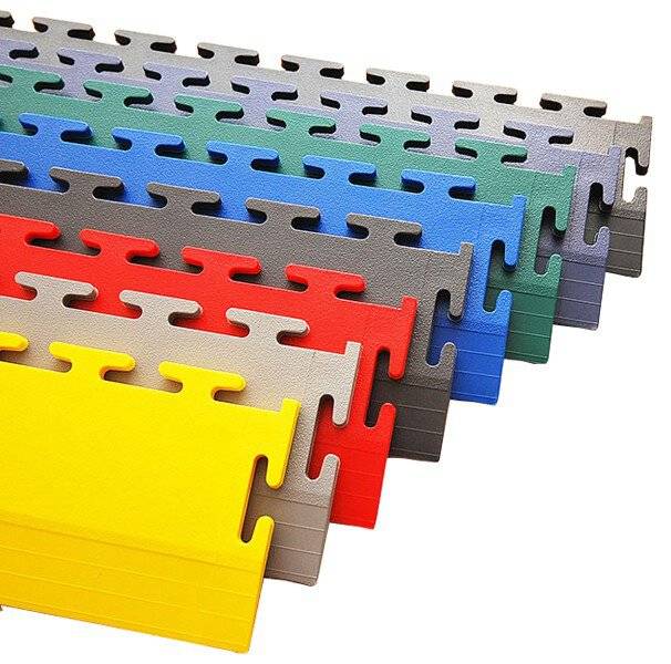 PVC Bodenrampe, T-Lock, hellgrau, 500 x 90 x 7 mm, 1 Stück