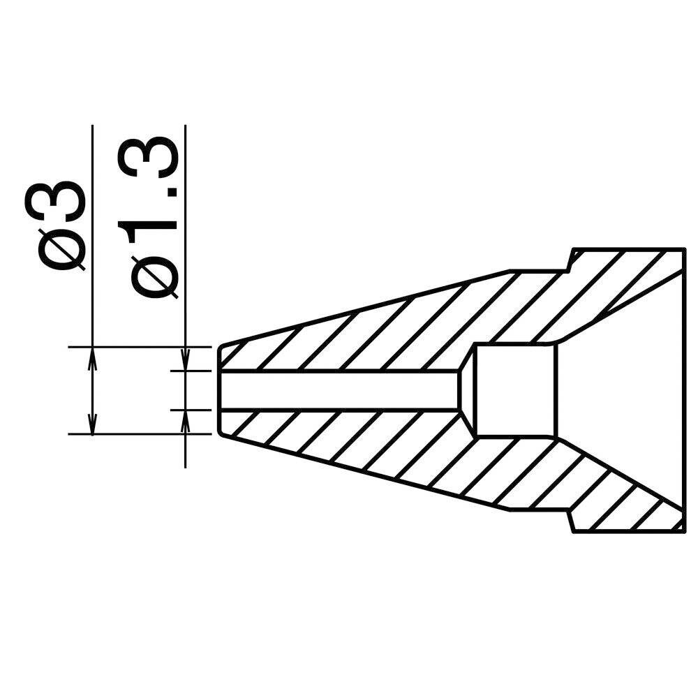 Entlötdüse Ø 1.3 mm, N61-09
