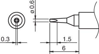 COMPOSIT Lötspitze Format 0.6D