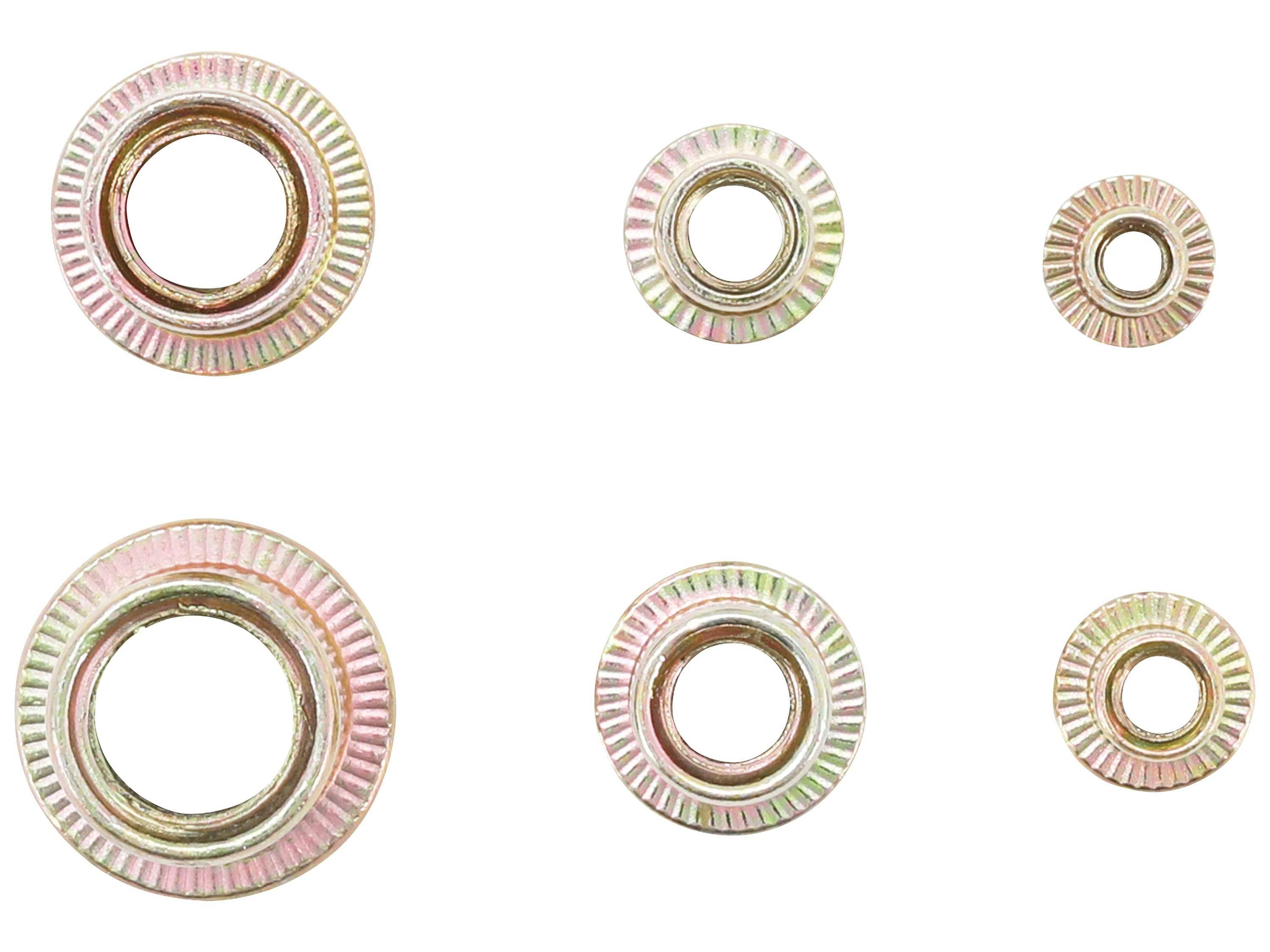 BGS TECHNIC Nietmuttern-Sortiment, 150-teilig