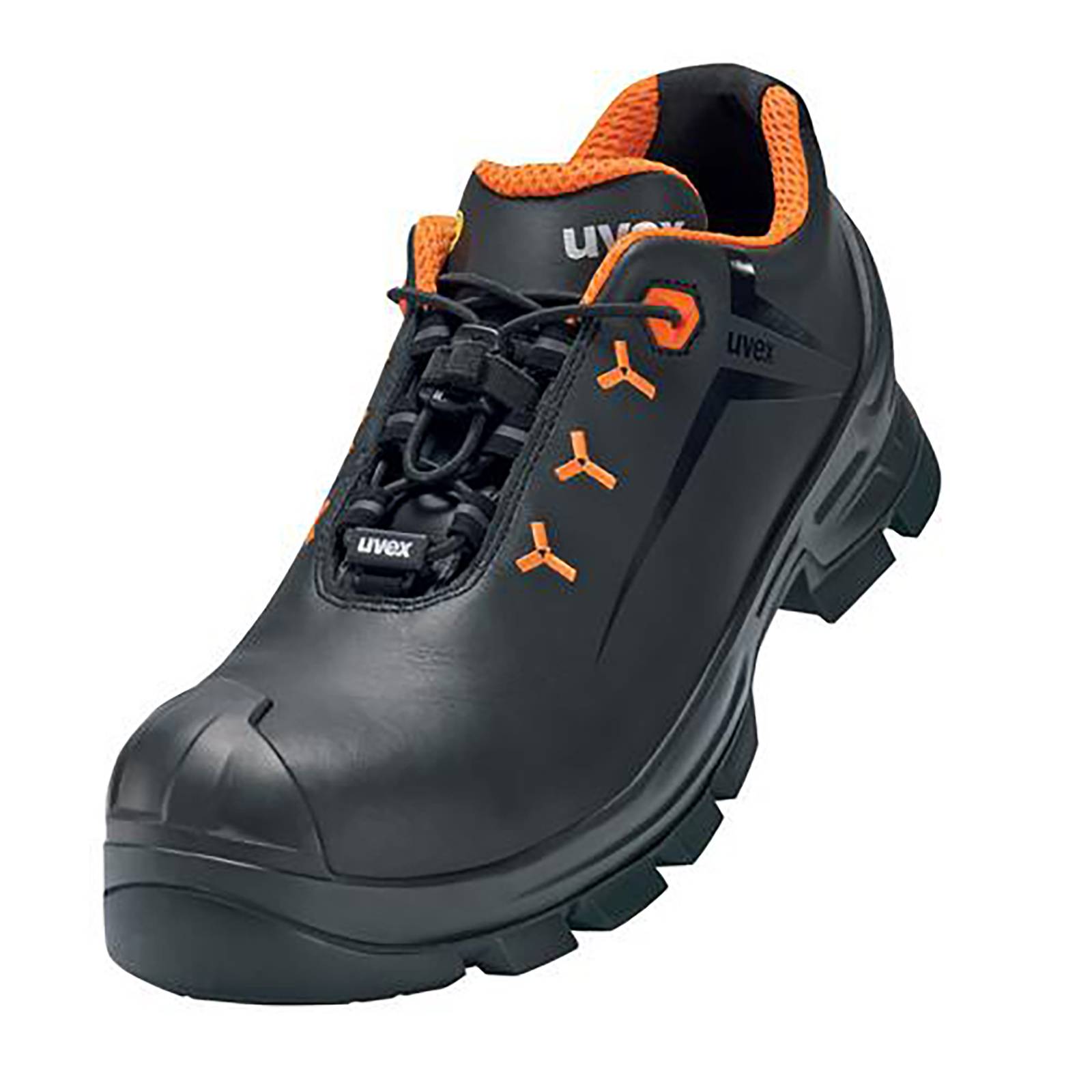 uvex 2 MACSOLE® Halbschuhe S3 schwarz, orange Weite 14 Gr. 45