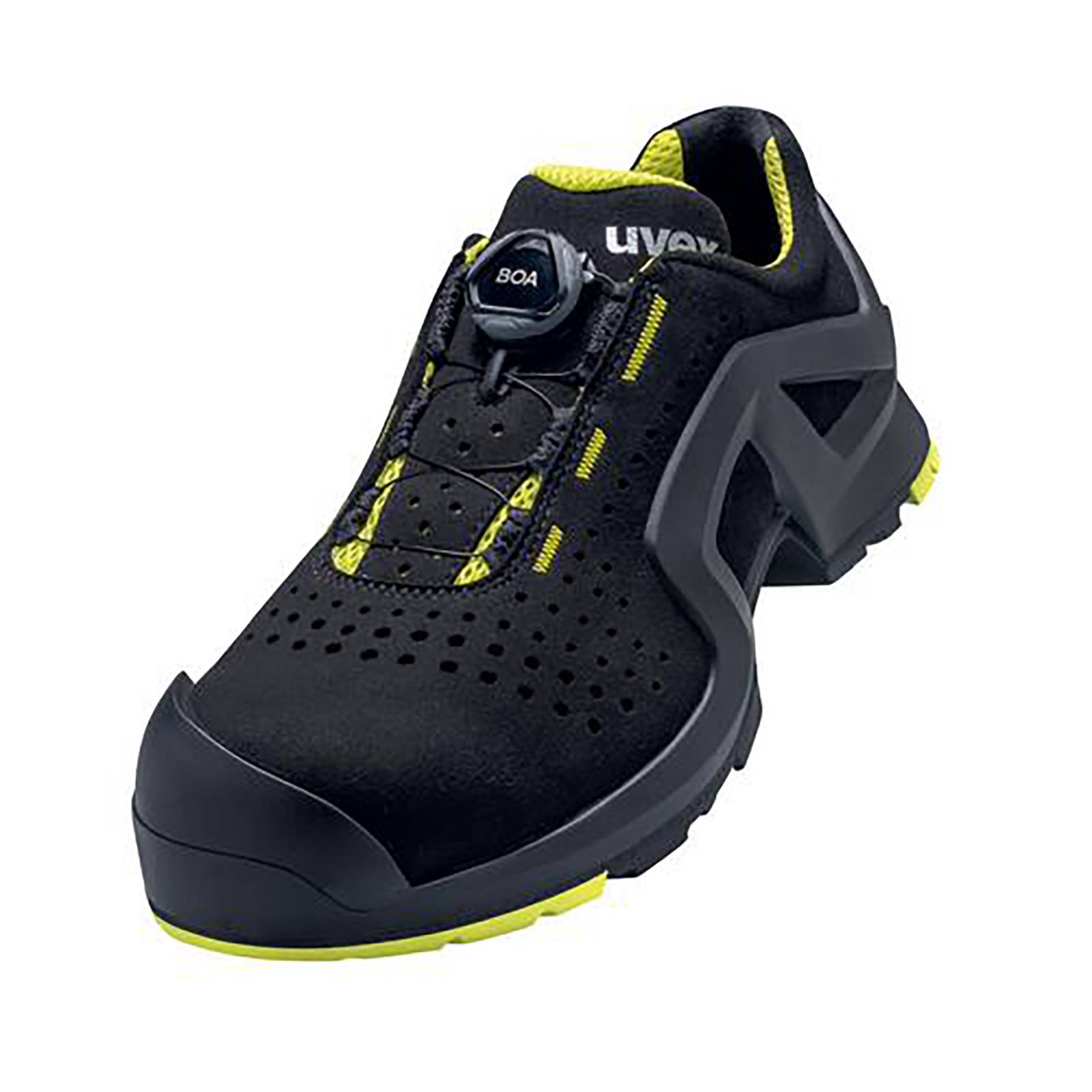 uvex 1 support Halbschuhe S1P schwarz, gelb Weite 11 Gr. 39