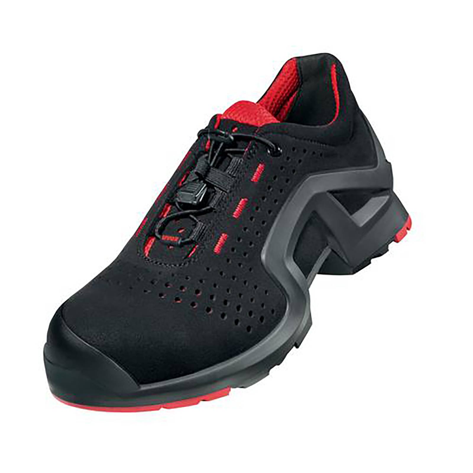 uvex 1 support Halbschuhe S1P schwarz, rot Weite 11 Gr. 37