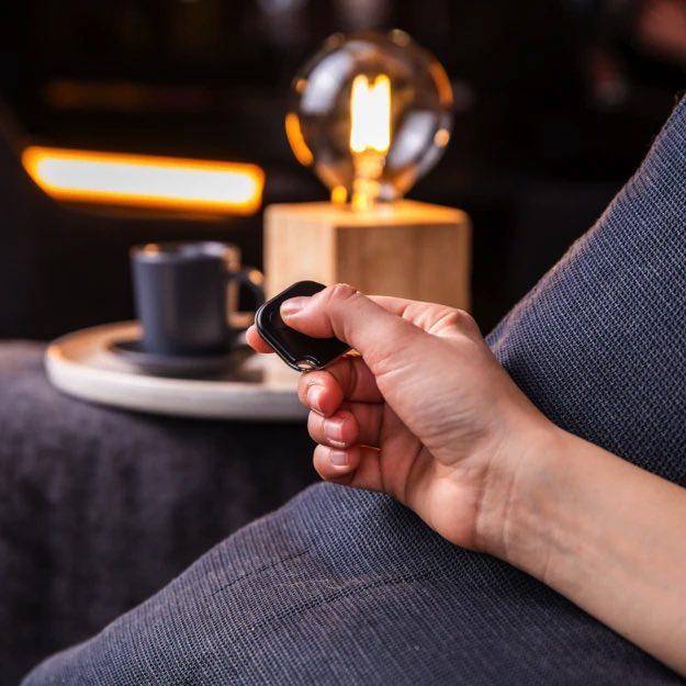 Home Shelly Plug &amp; Play "Blu Button1" Bluetooth Schalter &amp; Dimmer Schwarz