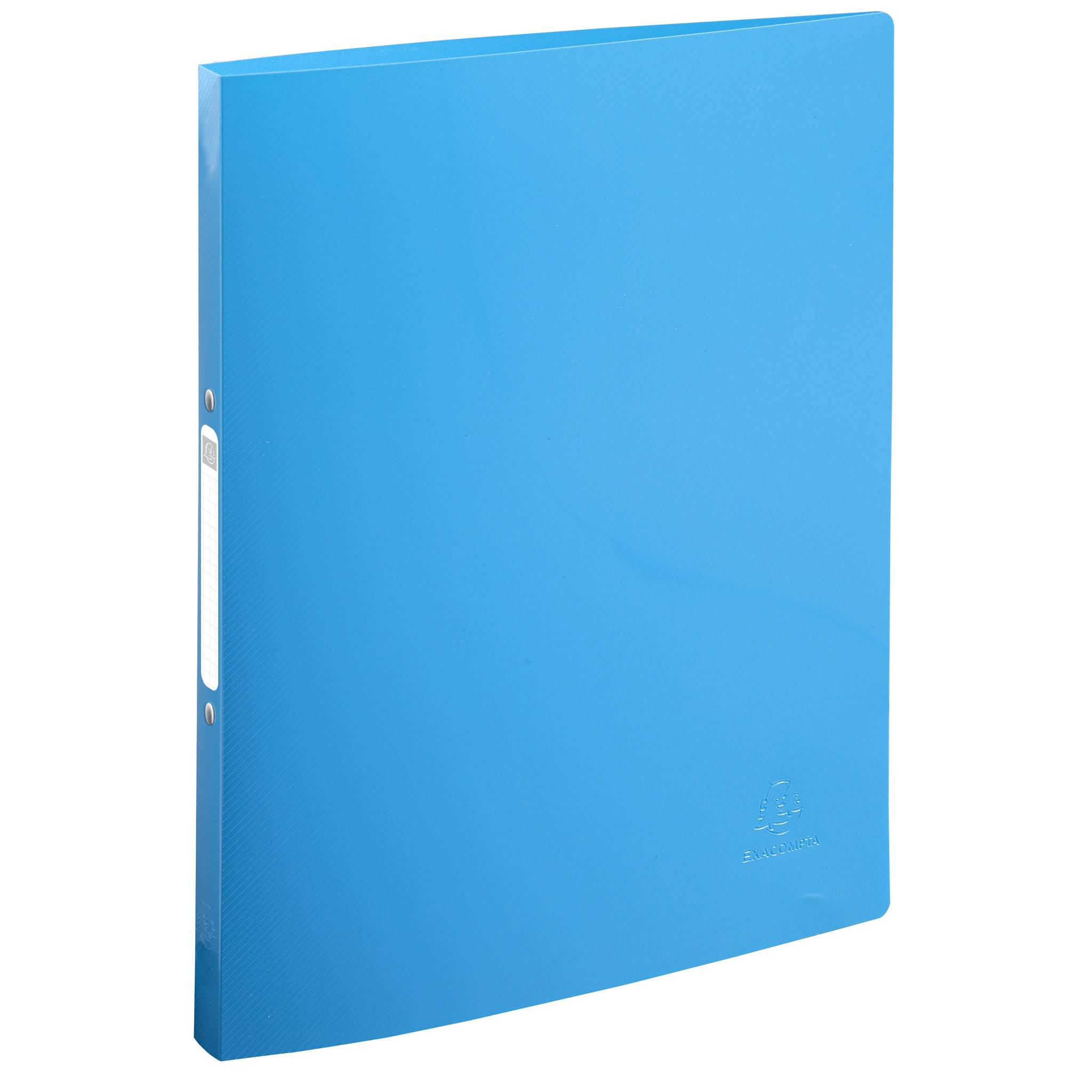Exacompta 20x Ringhefter A4 + 2 Ringen 15mm Recycling-PP BeeBlue sortiert 54110E