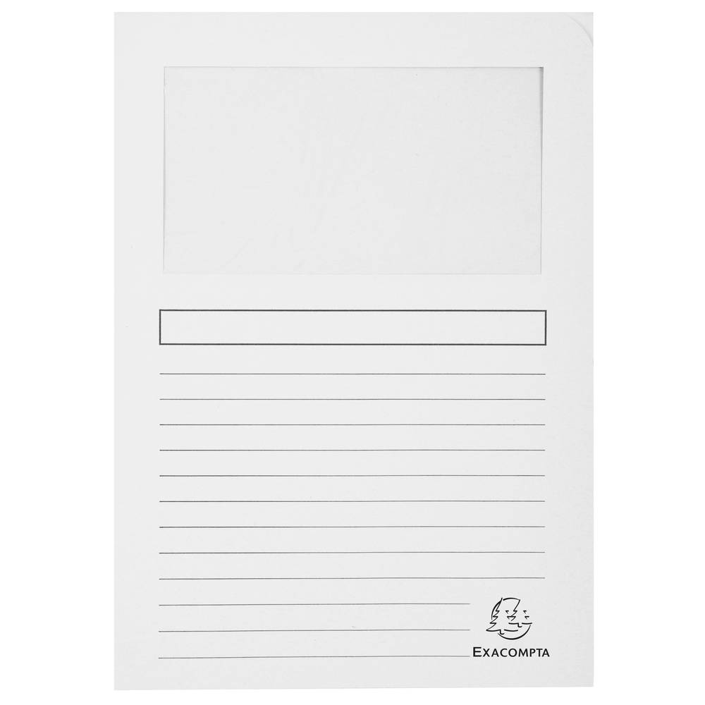 Exacompta 16x 25 Fenstermappen, A4, 160g, plastikfrei, sortiert, 50250E