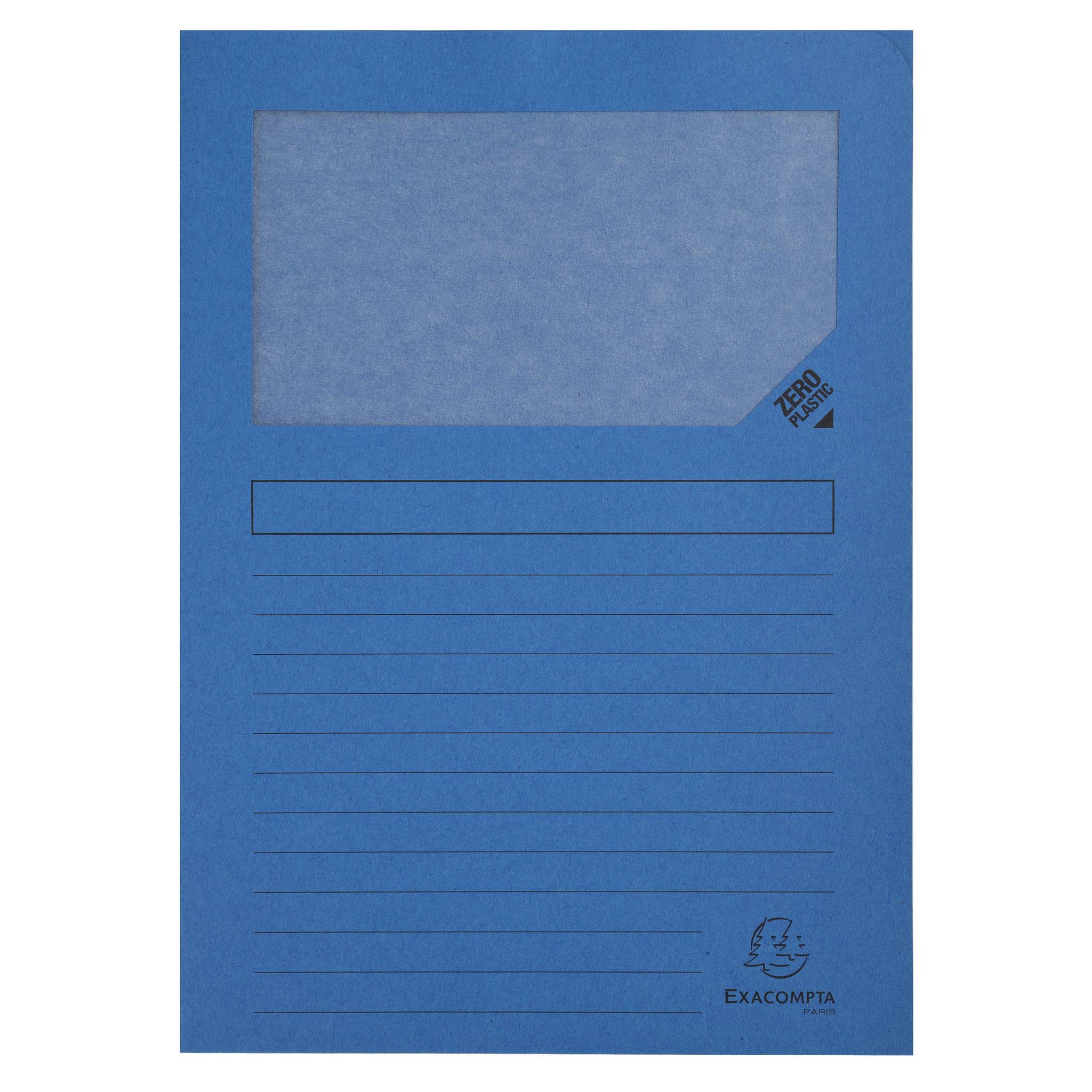 Exacompta 16x 25 Fenstermappen, A4, 160g, plastikfrei, sortiert, 50250E