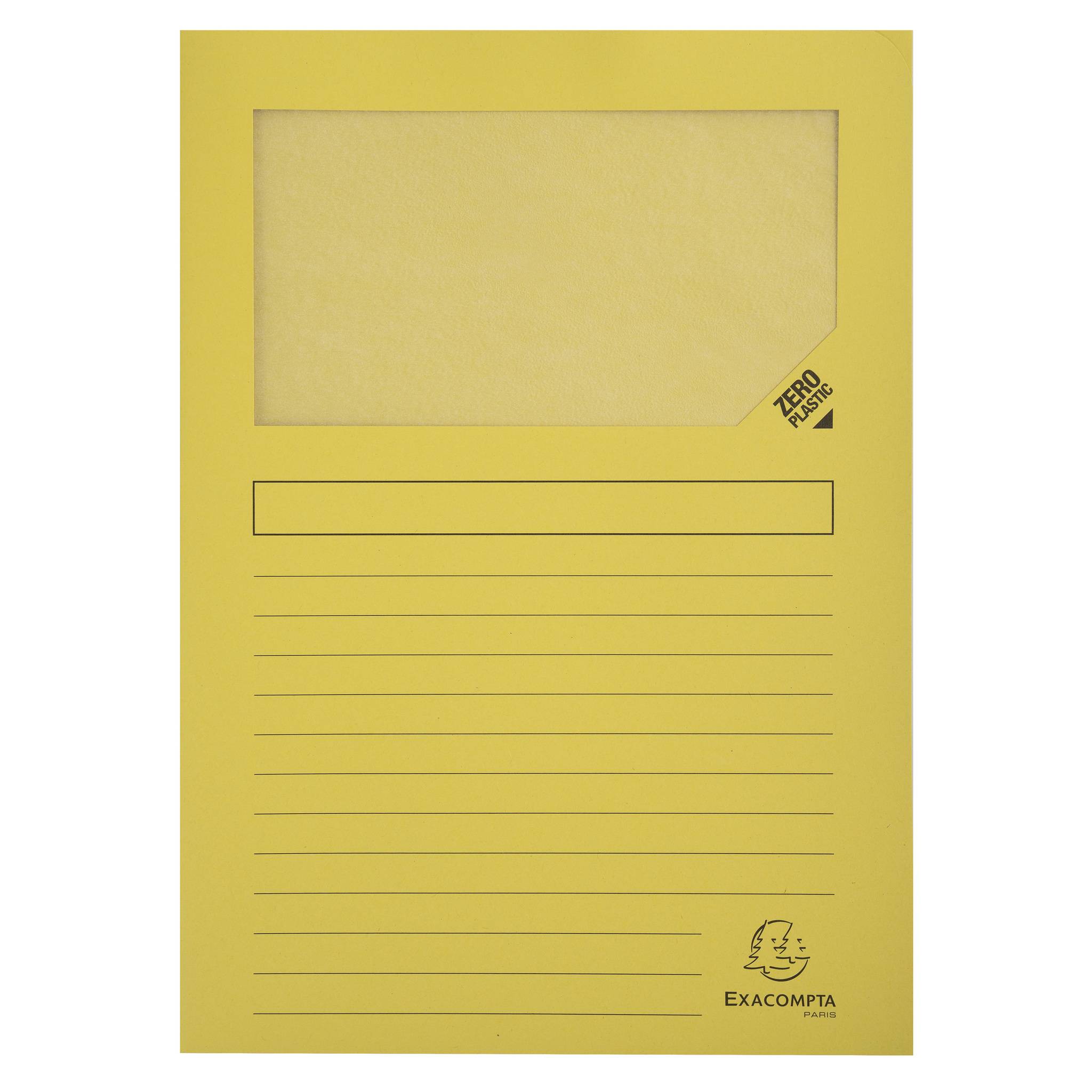 Exacompta 16x 25 Fenstermappen, A4, 160g, plastikfrei, sortiert, 50250E
