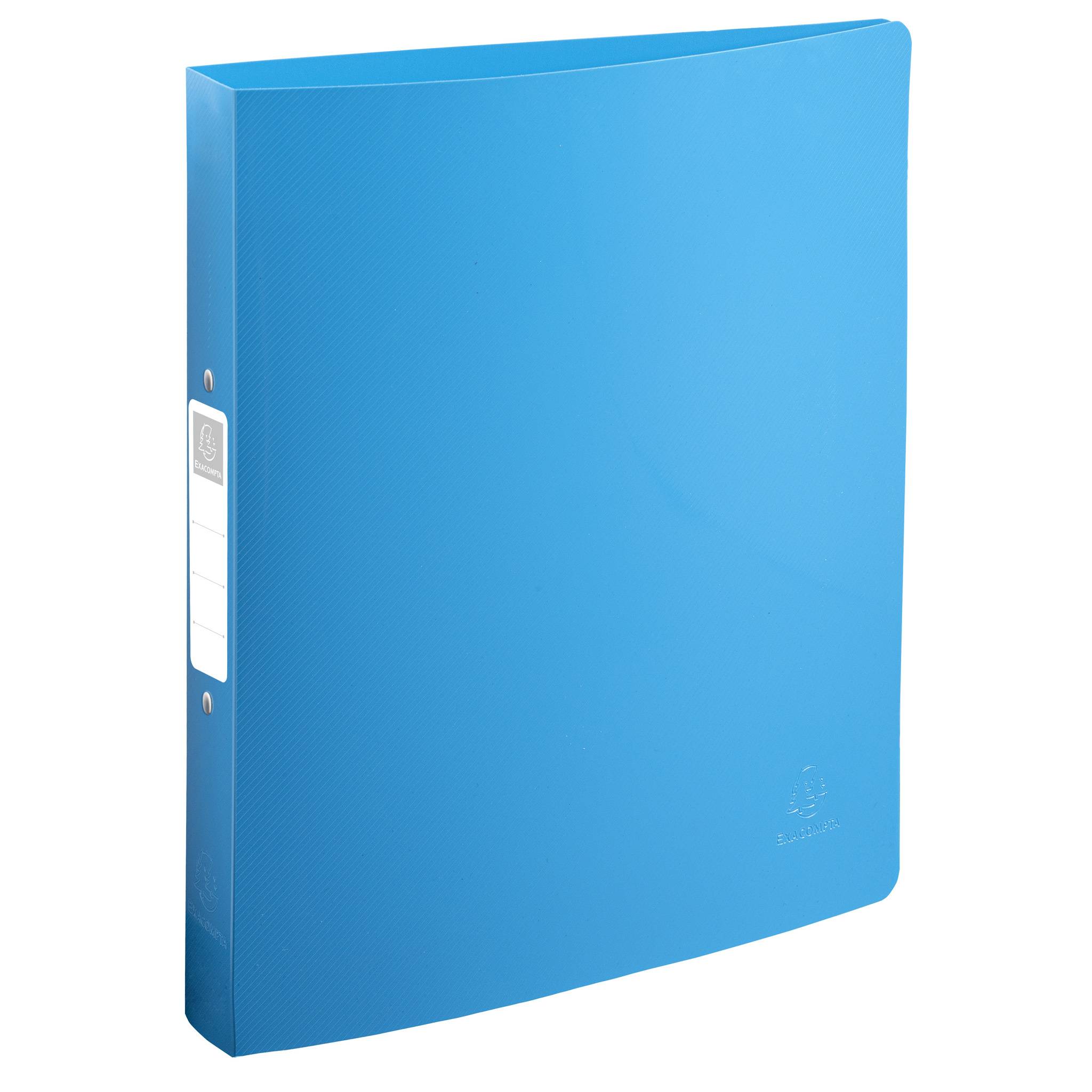 Exacompta 12x Ringbuch A4 Maxi 2Ring 30mm Recycling-PP BeeBlue sortiert 54140E