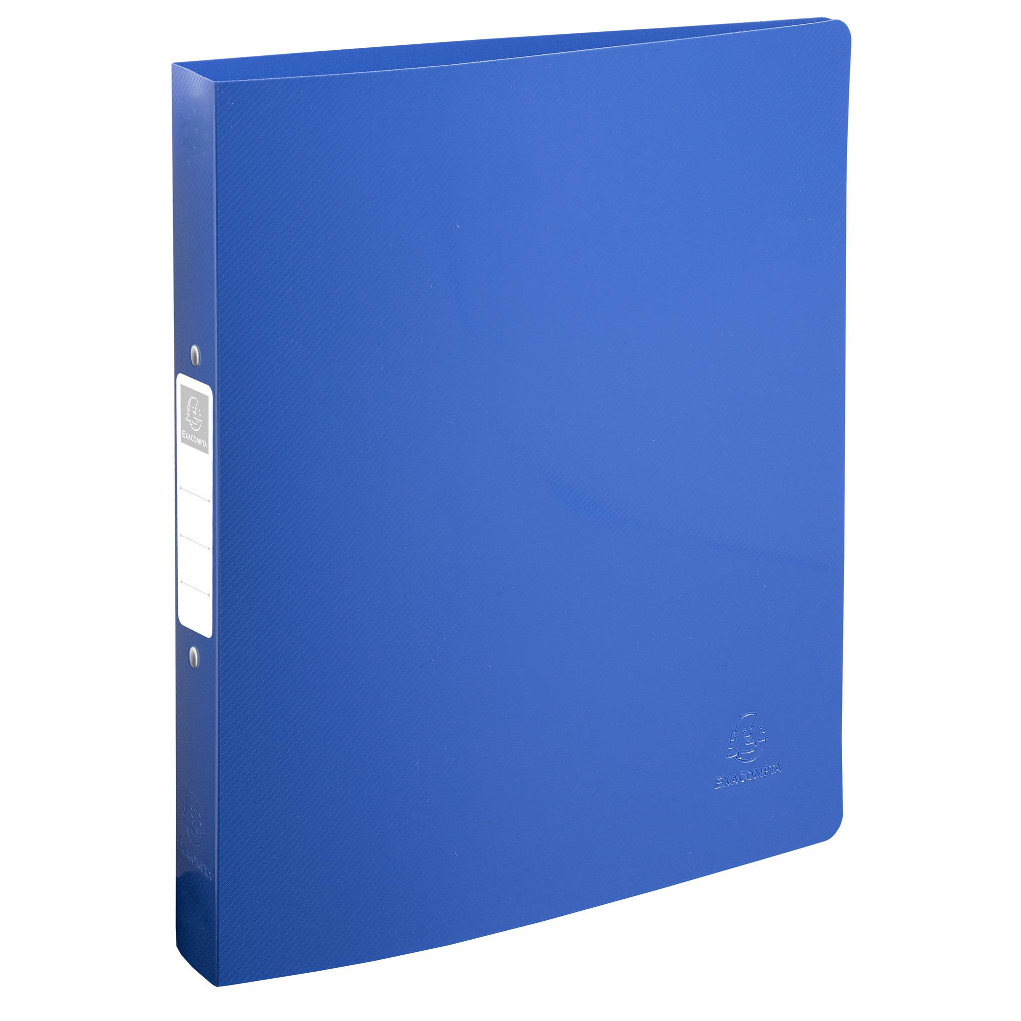 Exacompta 12x Ringbuch A4 Maxi 2Ring 30mm Recycling-PP BeeBlue sortiert 54140E