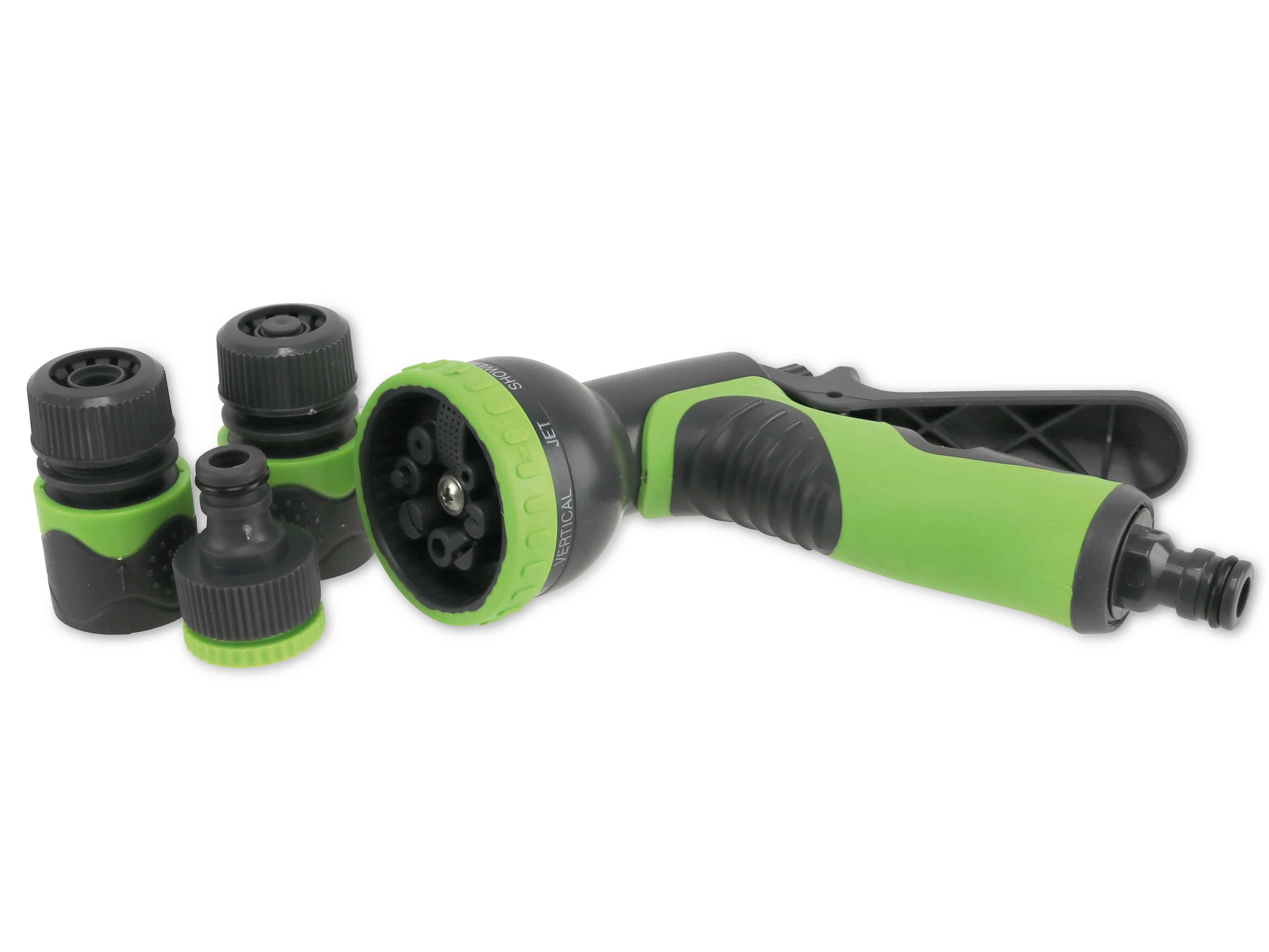 KINZO Gartensprüher-Set 4-teilig, 8 Funktionen, 1/2"