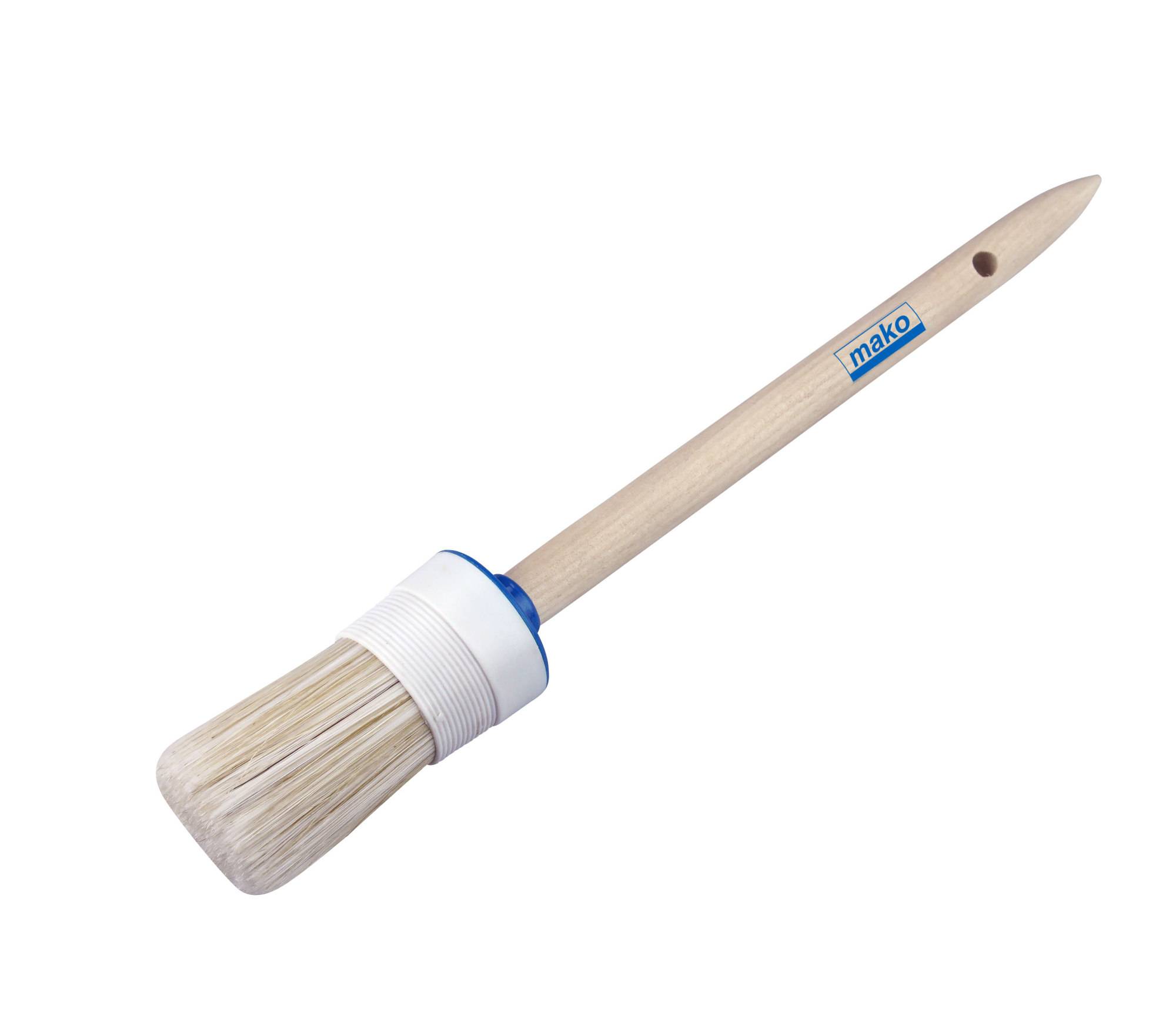 Lack-Ringpinsel BASIC Holzgriff helle Borstenmischung ca. 60 % Tops Nr. 6 - 30 mm