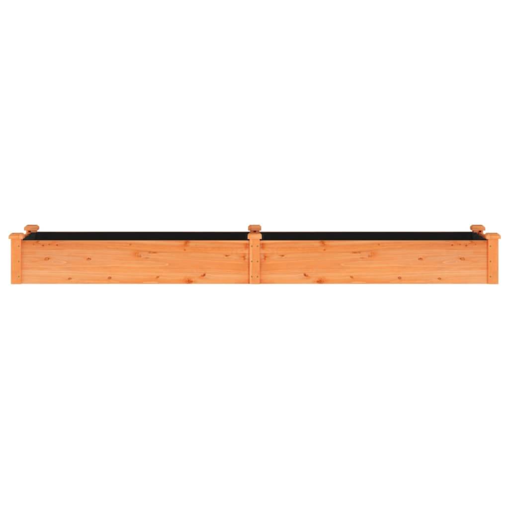 vidaXL Hochbeet mit Einsatz Braun 240x45x25 cm Massivholz Tanne