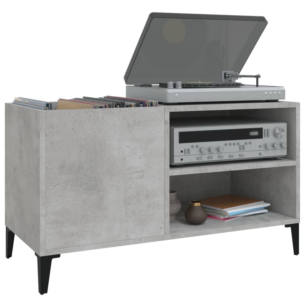 vidaXL Plattenschrank Betongrau 84,5x38x48 cm Holzwerkstoff