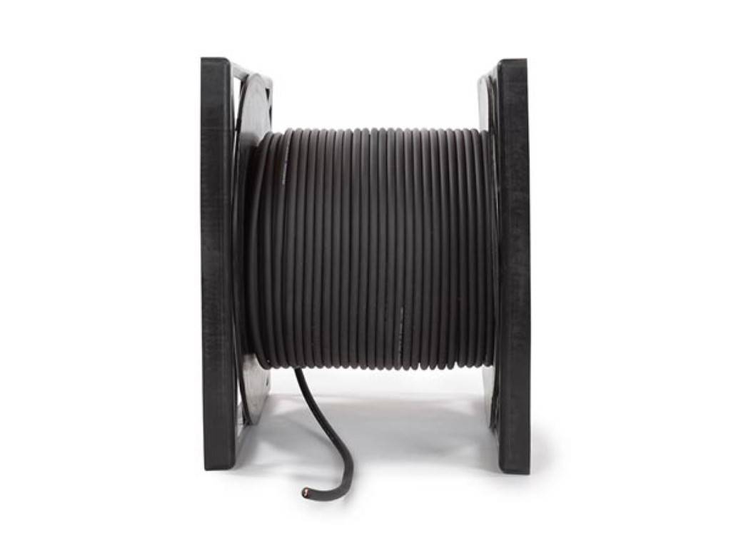 Stereo ofc-mikrofonkabel doppelte schirmung schwarz 100 m