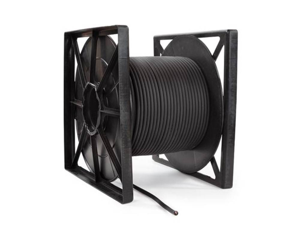 Stereo ofc-mikrofonkabel doppelte schirmung schwarz 100 m