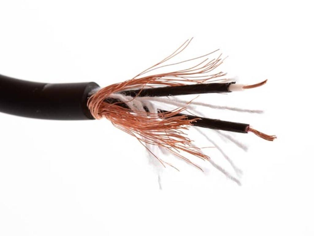 Stereo ofc-mikrofonkabel doppelte schirmung schwarz 100 m