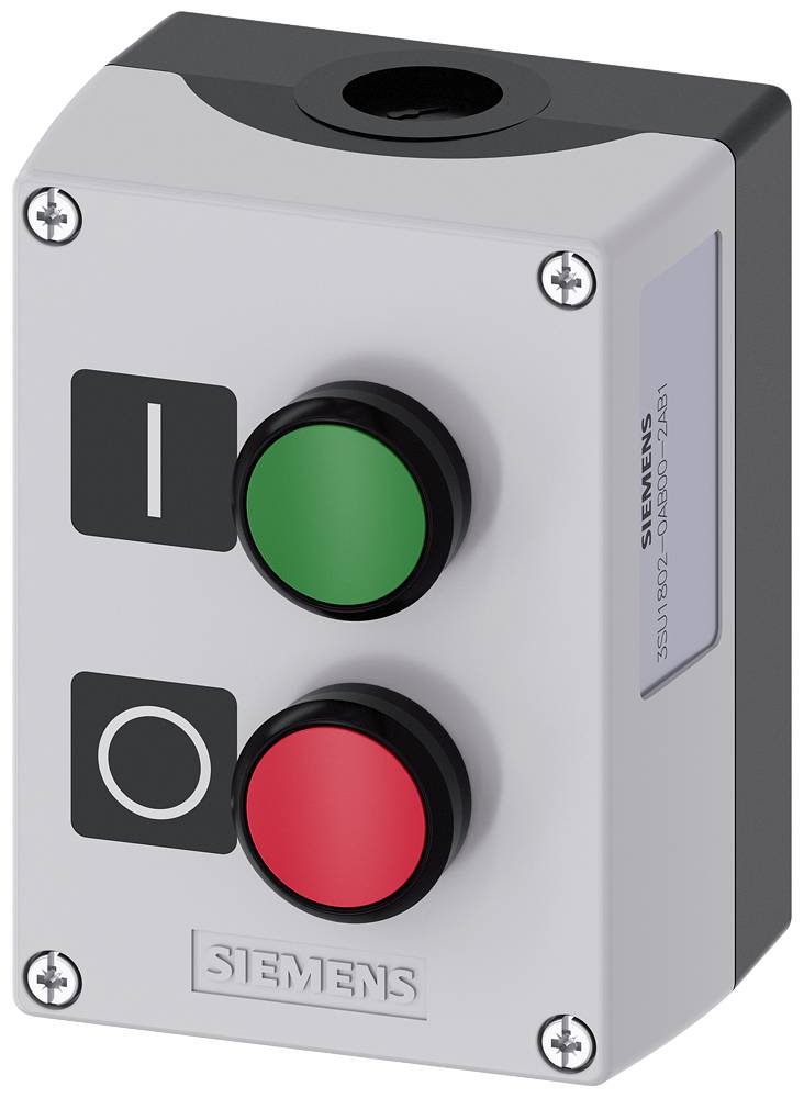 Siemens Siemens 3SU1802-0AB00-2AB1 - Gehäuse für Befehlsgeräte, 22 mm, rund, Gehäusemat Gehäuse für Befehlsgeräte, 22 mm