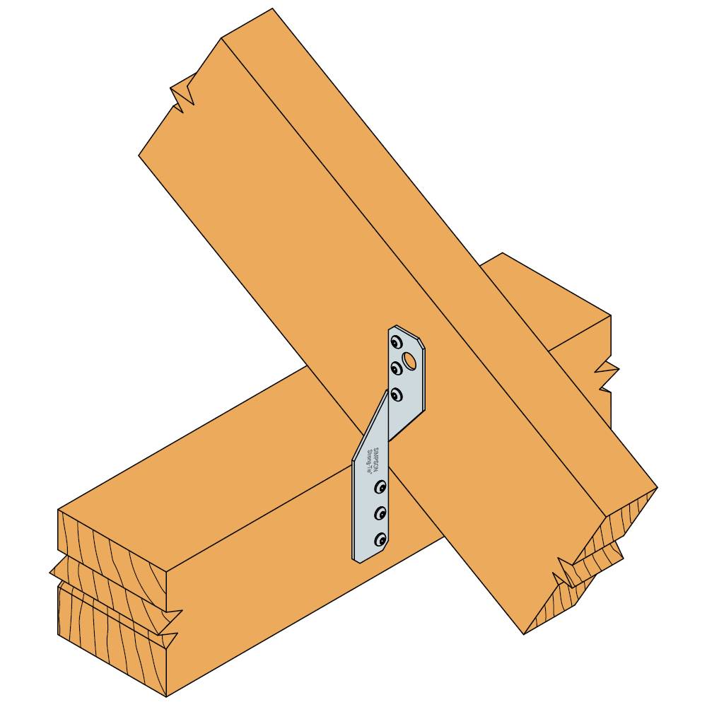 Simpson Pfettenanker PFU210 zur Zugverankerung Stahl verinkt 210 x 30 x 2 mm