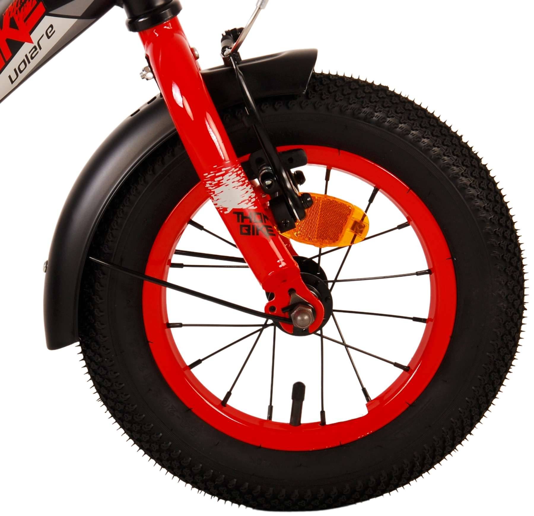 Volare Thombike 12 Zoll 21,5 cm Jungen Rücktrittbremse Schwarz/Rot