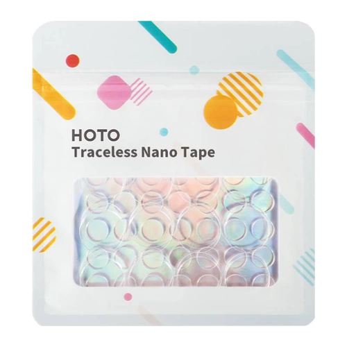 HOTO Traceless Nano Tape, rückstandsfrei ablösbares doppelseitiges Klebeband, rund, 81 Stück HOTO Traceless Nano Tape, rückstandsfrei ablösbares doppelseitiges Klebeband, rund, 81 Stück