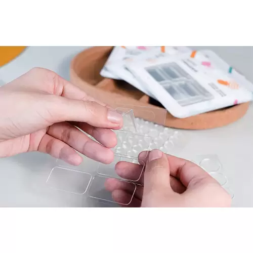 HOTO Traceless Nano Tape, rückstandsfrei ablösbares doppelseitiges Klebeband, rund, 81 Stück HOTO Traceless Nano Tape, rückstandsfrei ablösbares doppelseitiges Klebeband, rund, 81 Stück