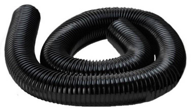 Absaugschlauch, Ø 75 mm, schwarz, 6 m