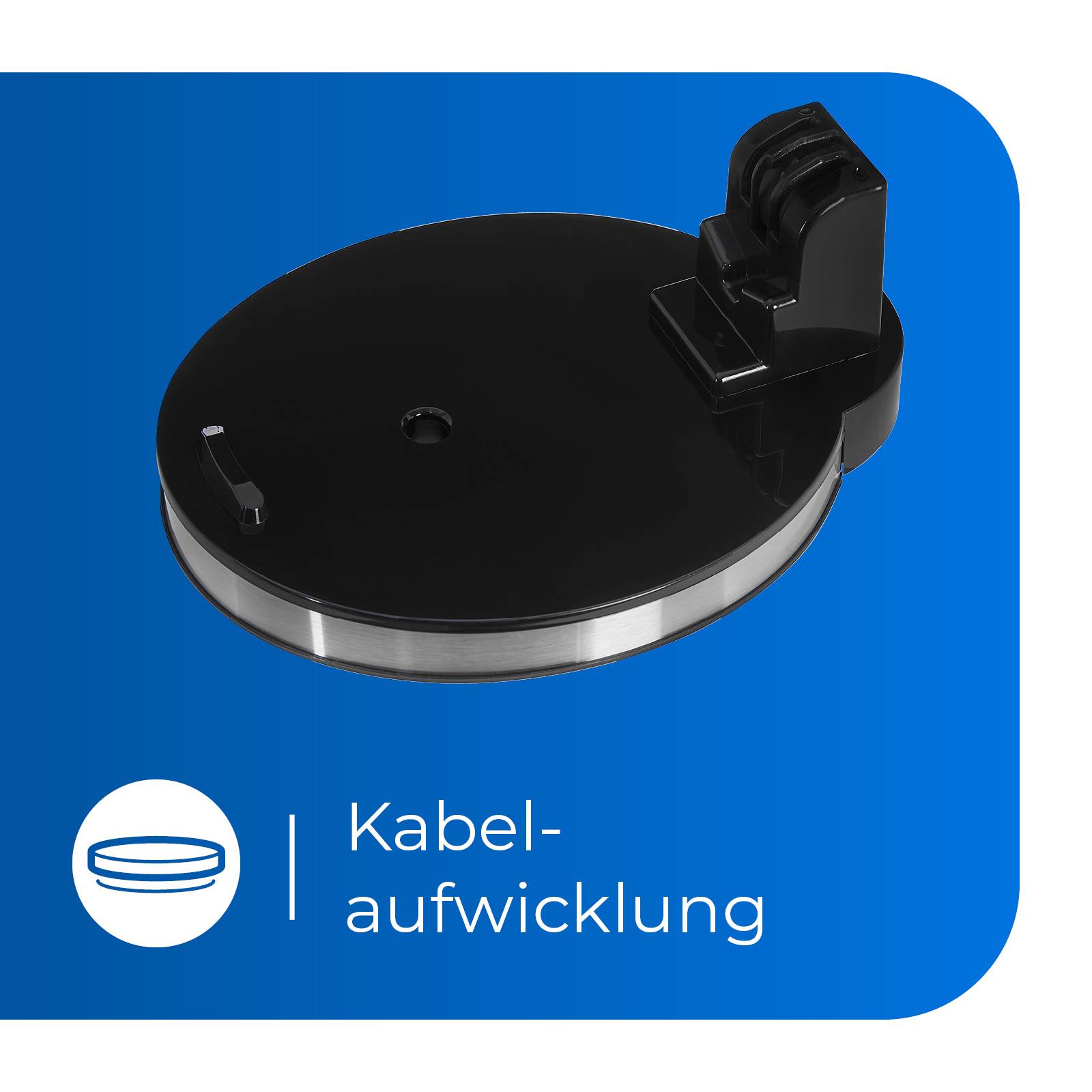 Exquisit Wasserkocher WK 3102 swi | 1,7 Liter Volumen | 2200 Watt | automatische Abschaltung | Schwarz-inox