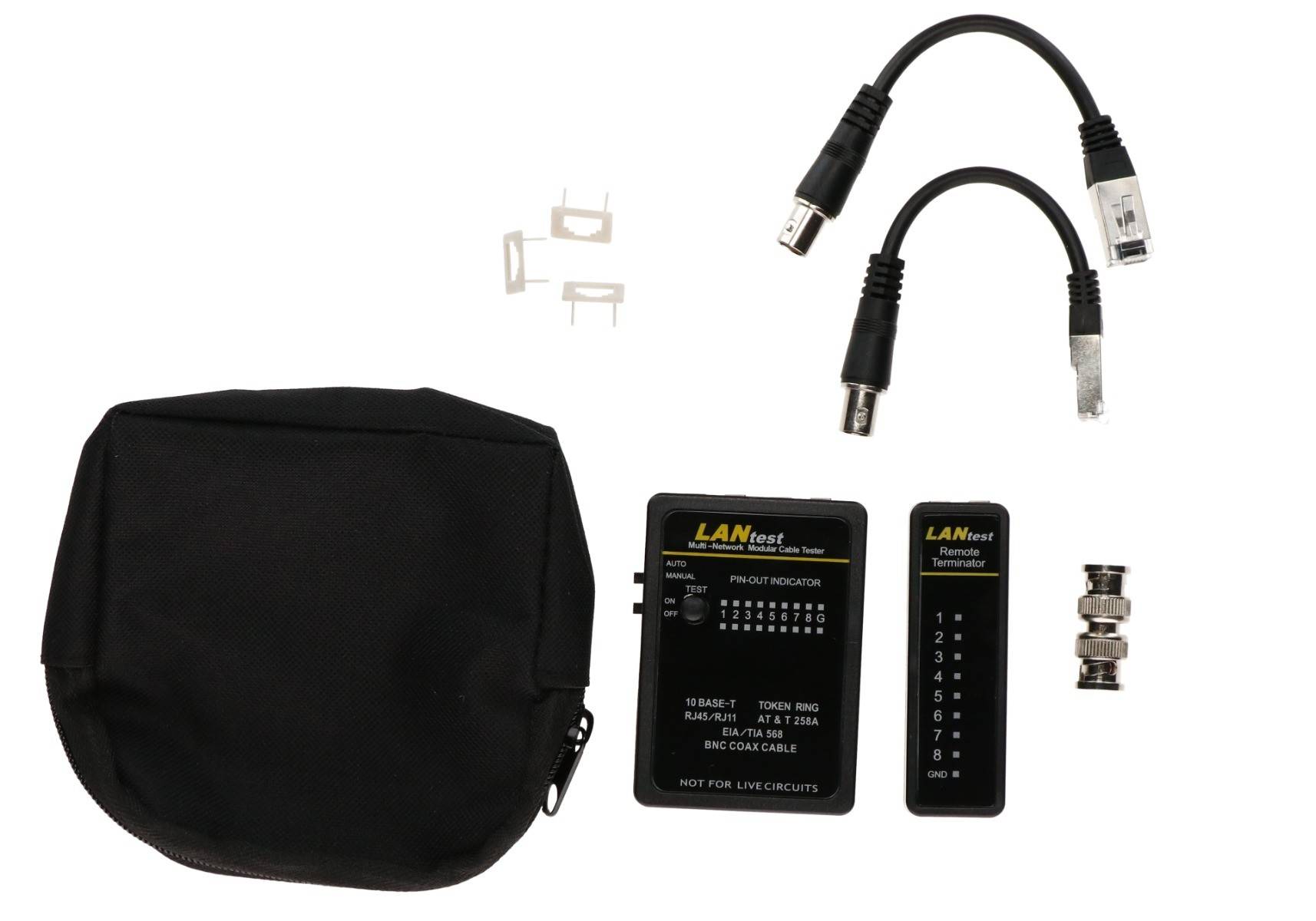 Danicom - Netzwerktester, U/UTP, F/UTP und SF/UTP Leitungstester, Cat5 Cat6 Kabeltester