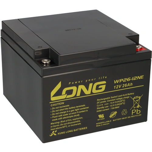 Kung Long Akku 12V 26Ah Pb Batterie Bleigel WP26-12NE zyklenfest Kung Long Akku 12V 26Ah Pb Batterie Bleigel WP26-12NE zyklenfest