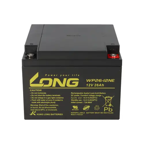 Kung Long Akku 12V 26Ah Pb Batterie Bleigel WP26-12NE zyklenfest Kung Long Akku 12V 26Ah Pb Batterie Bleigel WP26-12NE zyklenfest