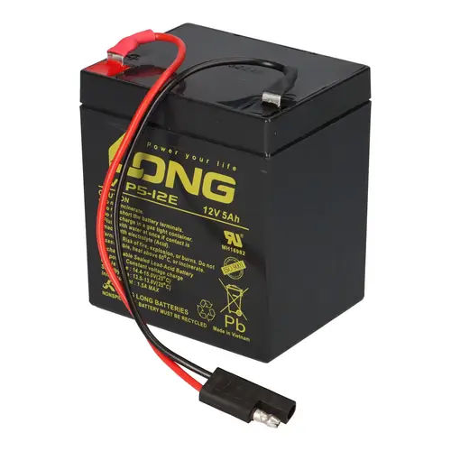 Kung Long Blei Akku AGM 12V 5 Ah WP5-12 mit Stecker für Rasenmäher z.B. Sabo 43-Vario E Toro Briggs Stratton Kung Long Blei Akku AGM 12V 5 Ah WP5-12 mit Stecker für Rasenmäher z.B. Sabo 43-Vario E Toro Briggs Stratton