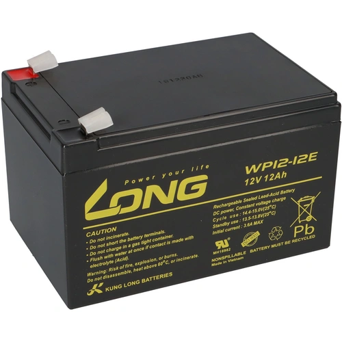 Kung Long Akku 12V 12Ah Pb Batterie Bleigel WP12-12E zyklenfest Kung Long Akku 12V 12Ah Pb Batterie Bleigel WP12-12E zyklenfest