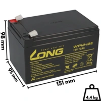 Kung Long Akku 12V 12Ah Pb Batterie Bleigel WP12-12E zyklenfest Kung Long Akku 12V 12Ah Pb Batterie Bleigel WP12-12E zyklenfest