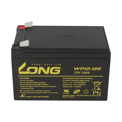 Kung Long Akku 12V 12Ah Pb Batterie Bleigel WP12-12E zyklenfest Kung Long Akku 12V 12Ah Pb Batterie Bleigel WP12-12E zyklenfest