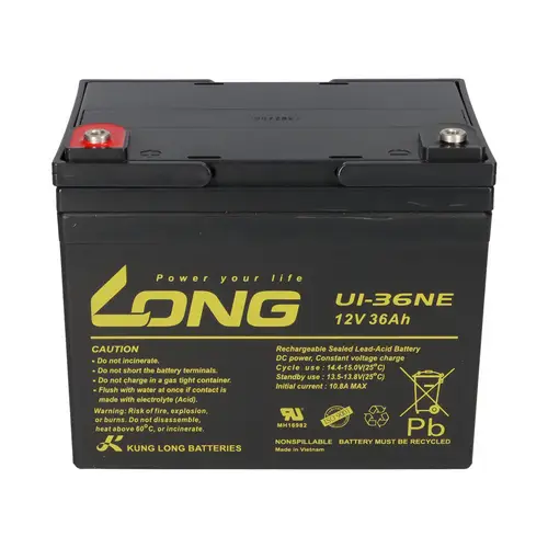 Kung Long Akku 12V 36Ah Pb Batterie Bleigel U1-36NE zyklenfest Kung Long Akku 12V 36Ah Pb Batterie Bleigel U1-36NE zyklenfest