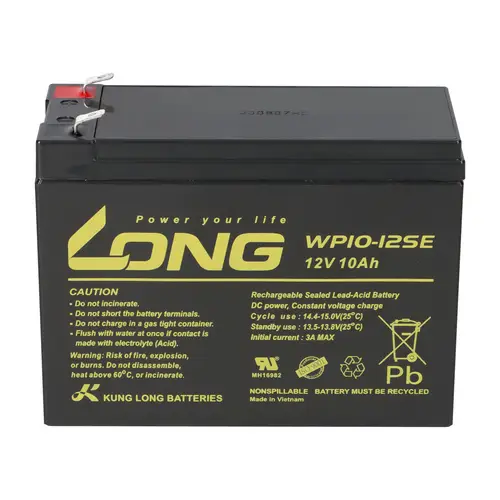 Kung Long Akku 12V 10Ah Pb Batterie Bleigel WP10-12SE zyklenfest Kung Long Akku 12V 10Ah Pb Batterie Bleigel WP10-12SE zyklenfest