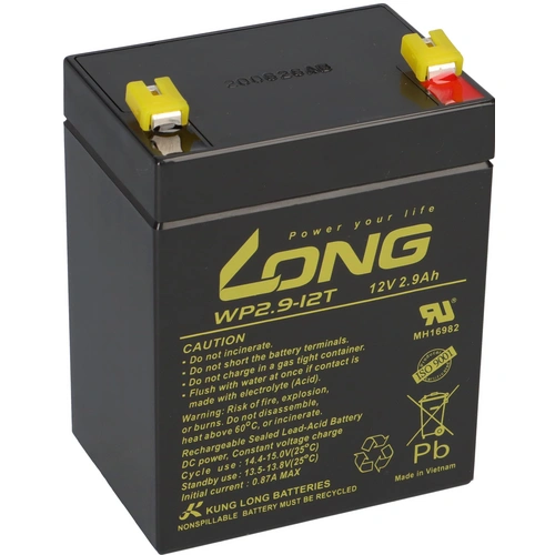 Kung Long WP2.9-12T 12V 2,9Ah AGM Blei Accu Bleiakku Batterie wartungsfrei Kung Long WP2.9-12T 12V 2,9Ah AGM Blei Accu Bleiakku Batterie wartungsfrei